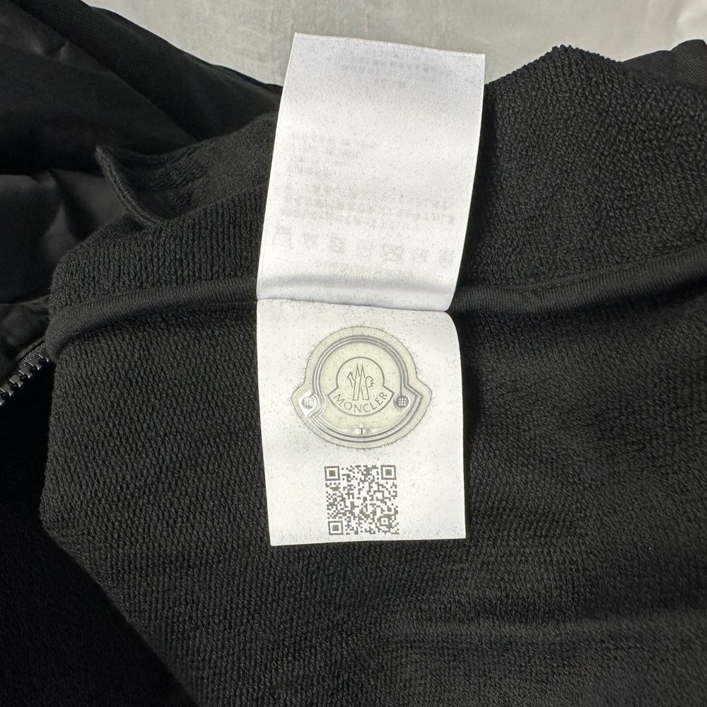 NEW Moncler Logo Tape Cotton Jersey Track Jacket Large - Picture 9 of 9